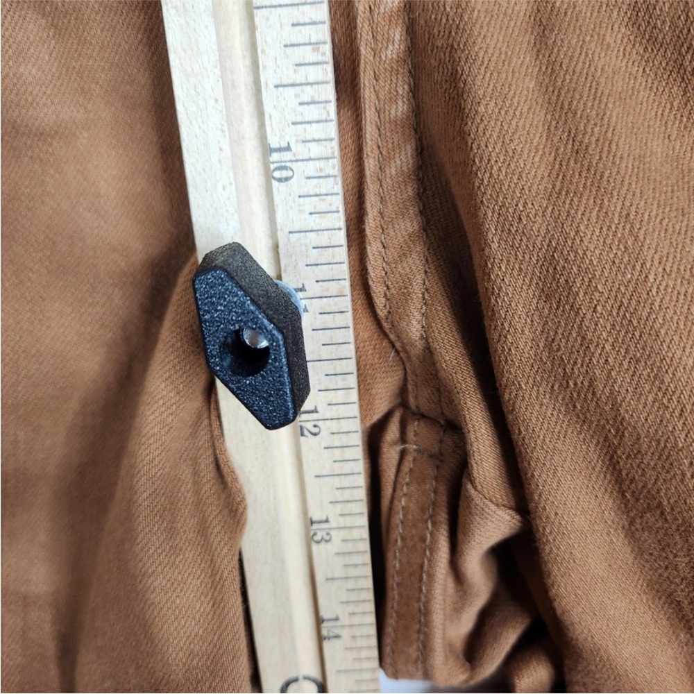JUDY BLUE Pants Womens 14W Brown Garment Dyed Tie Waist Tapered Leg - Picture 9 of 11